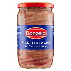 560g Ančovičky filety v oleji DONZELA