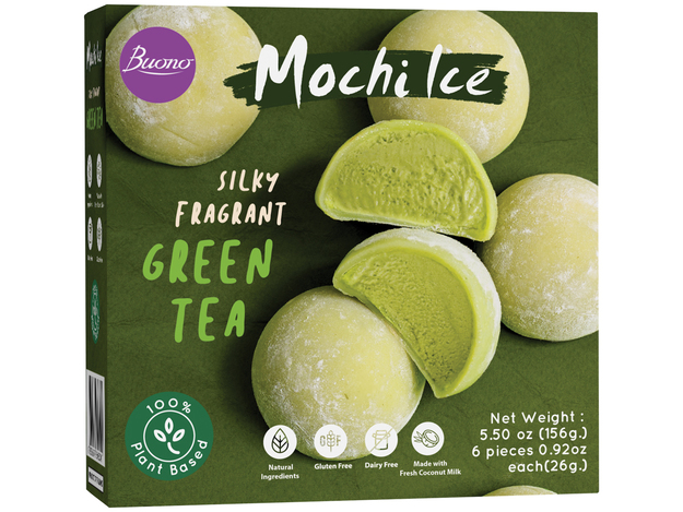 ICE dessert mochi GREEN TEA BUONO (6X26g)156g